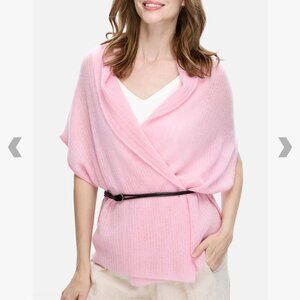 100% Cashmere Pink Effortless Vest